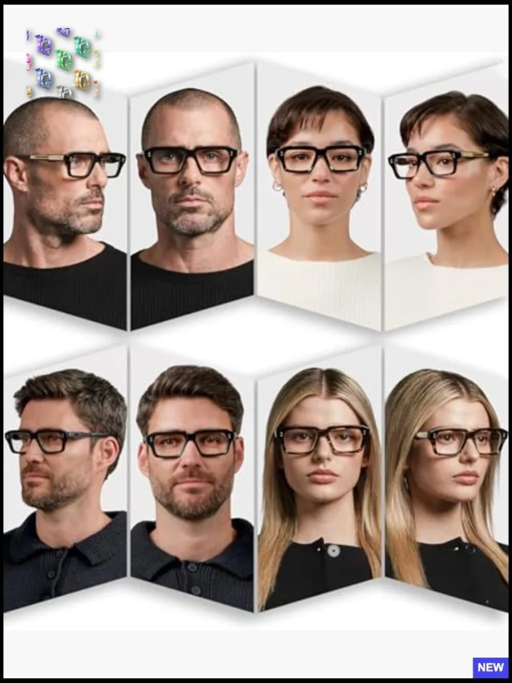 Retro Thick Frame Blue Light Blocking Glasses Square Design